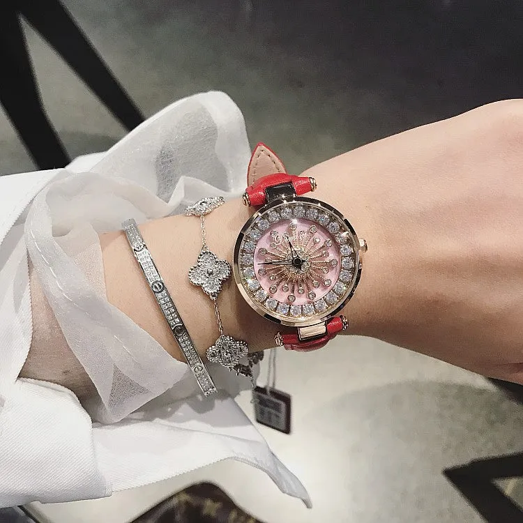 Pink Shell Chassis Women's Watch