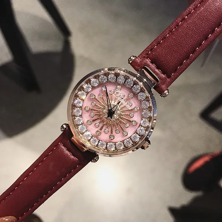 Pink Shell Chassis Women's Watch