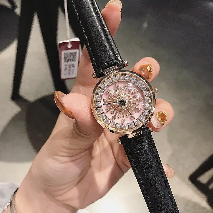 Pink Shell Chassis Women's Watch