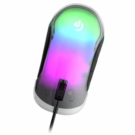 Porodo Gaming Rgb 8D Crystal Shell Mouse 12800 Dpi - Black