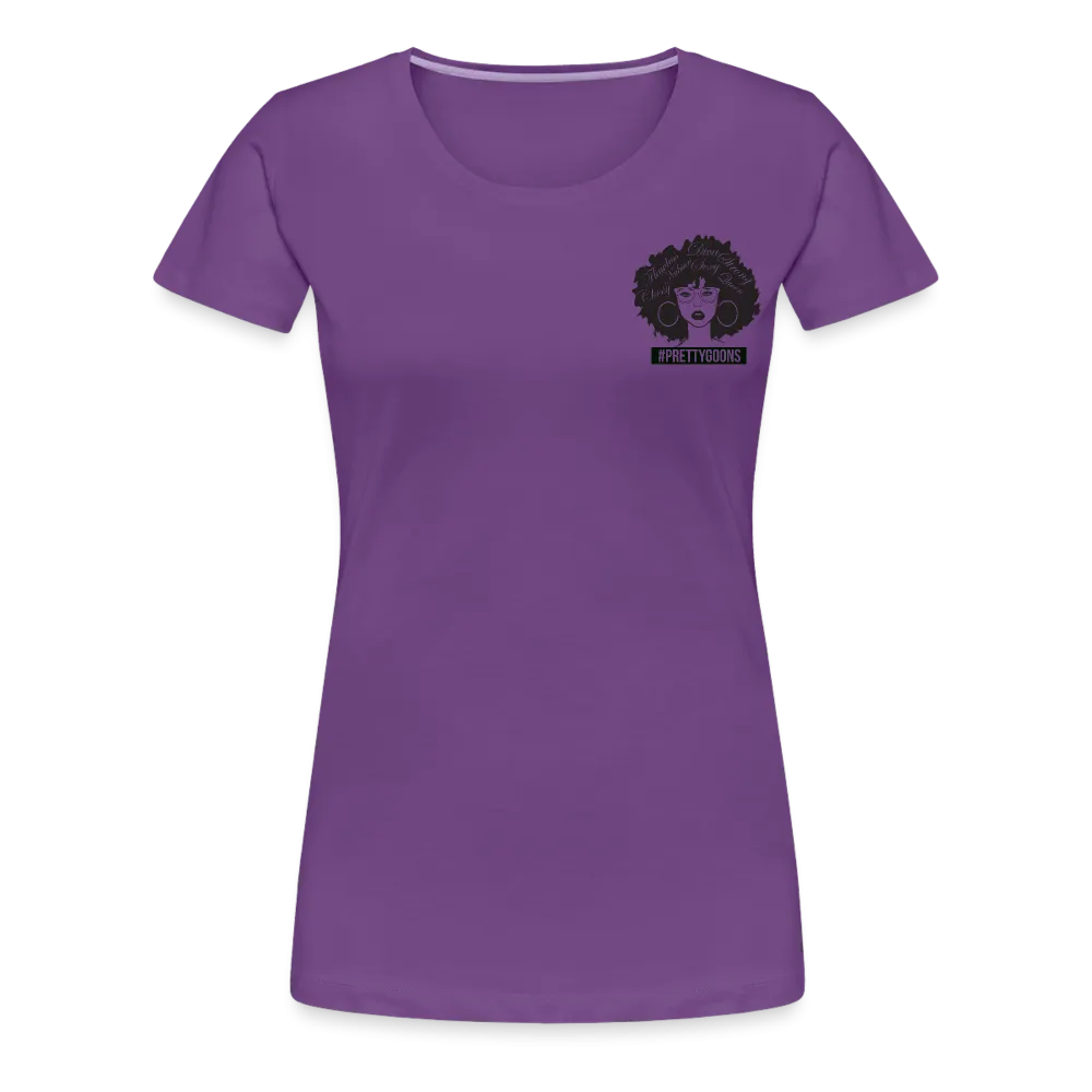 PRETTY GOONS AFRO AFFIRMATION Women’s Premium T-Shirt