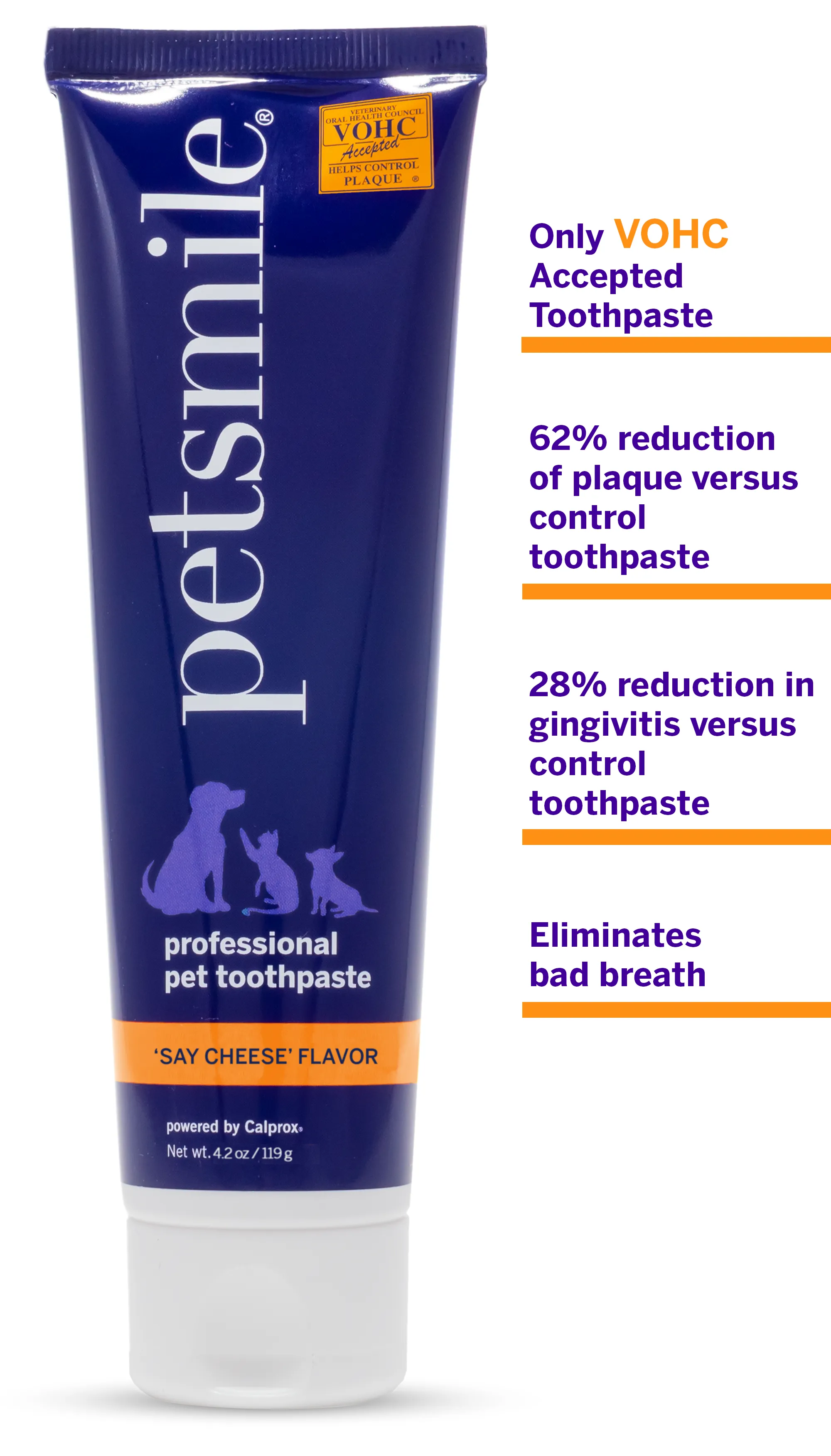 Professional Toothpaste Say Cheese Large & Professional Pet Toothbrush