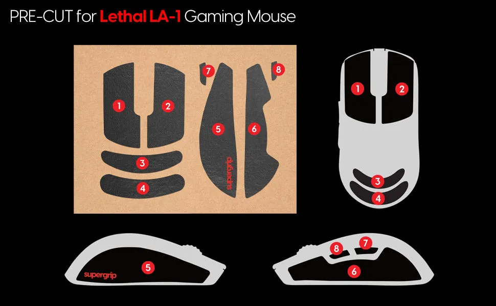 Pulsar Supergrip Grip Tape for Lethal Gaming Gear LA-1