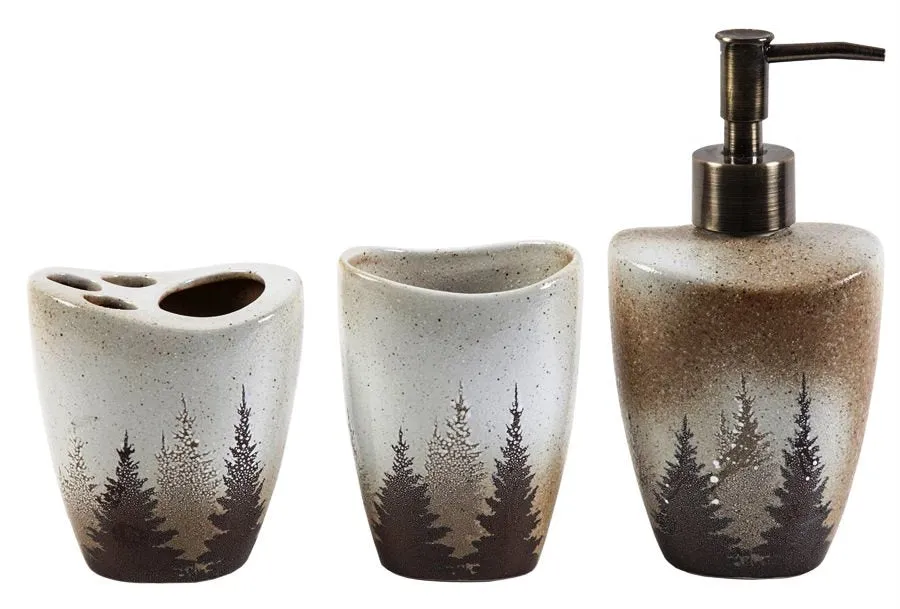 " Clearwater Pines" 3-Piece Bathroom Set