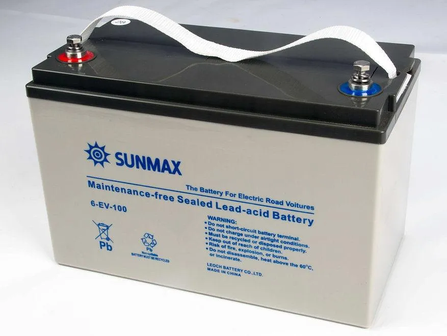 Rechargeable Batteries for Sunmax RT50 Walk-Behind Floor Scrubber Dryer, Lead-acid, 24V, Set of 2