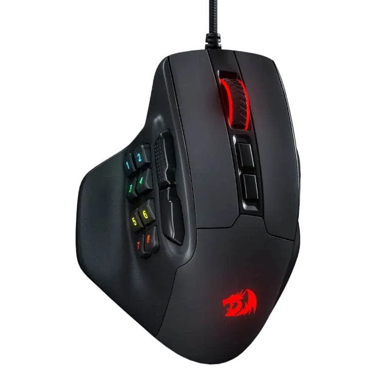 Redragon Mouse Aatrox 6200 Dpi Mmo Rgb Rd M811 Rgb