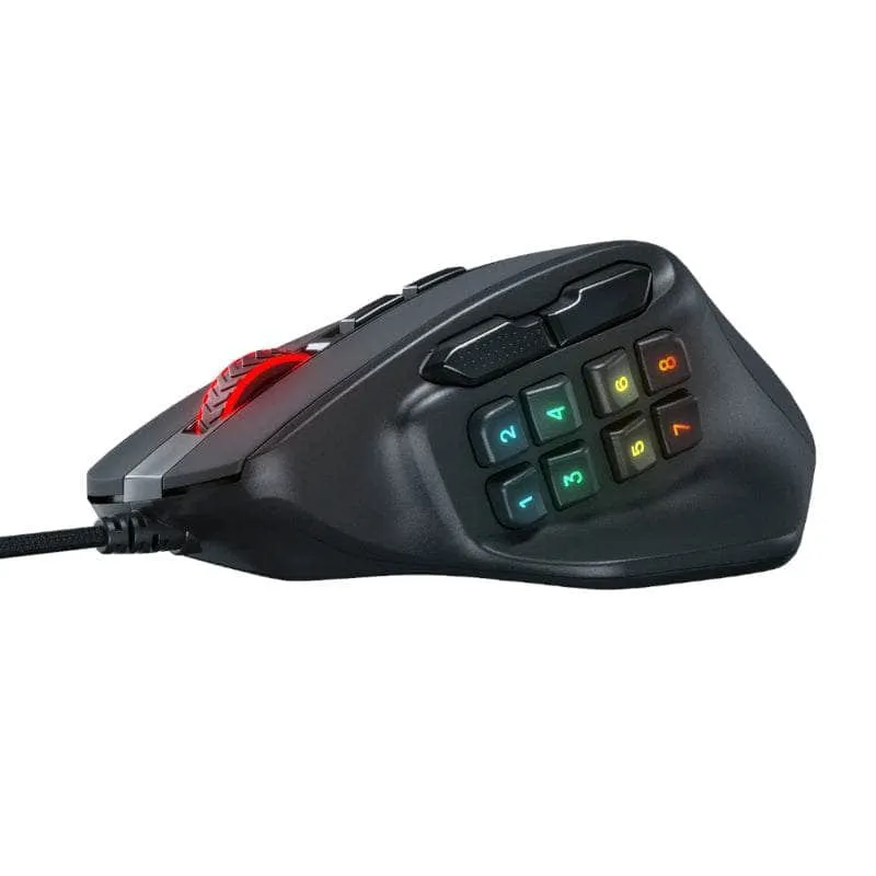 Redragon Mouse Aatrox 6200 Dpi Mmo Rgb Rd M811 Rgb