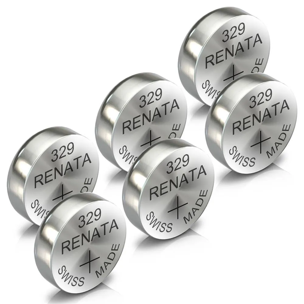 Renata 329 Watch Battery Swiss Made Silver Coin SR731SW 1.55V All Pack