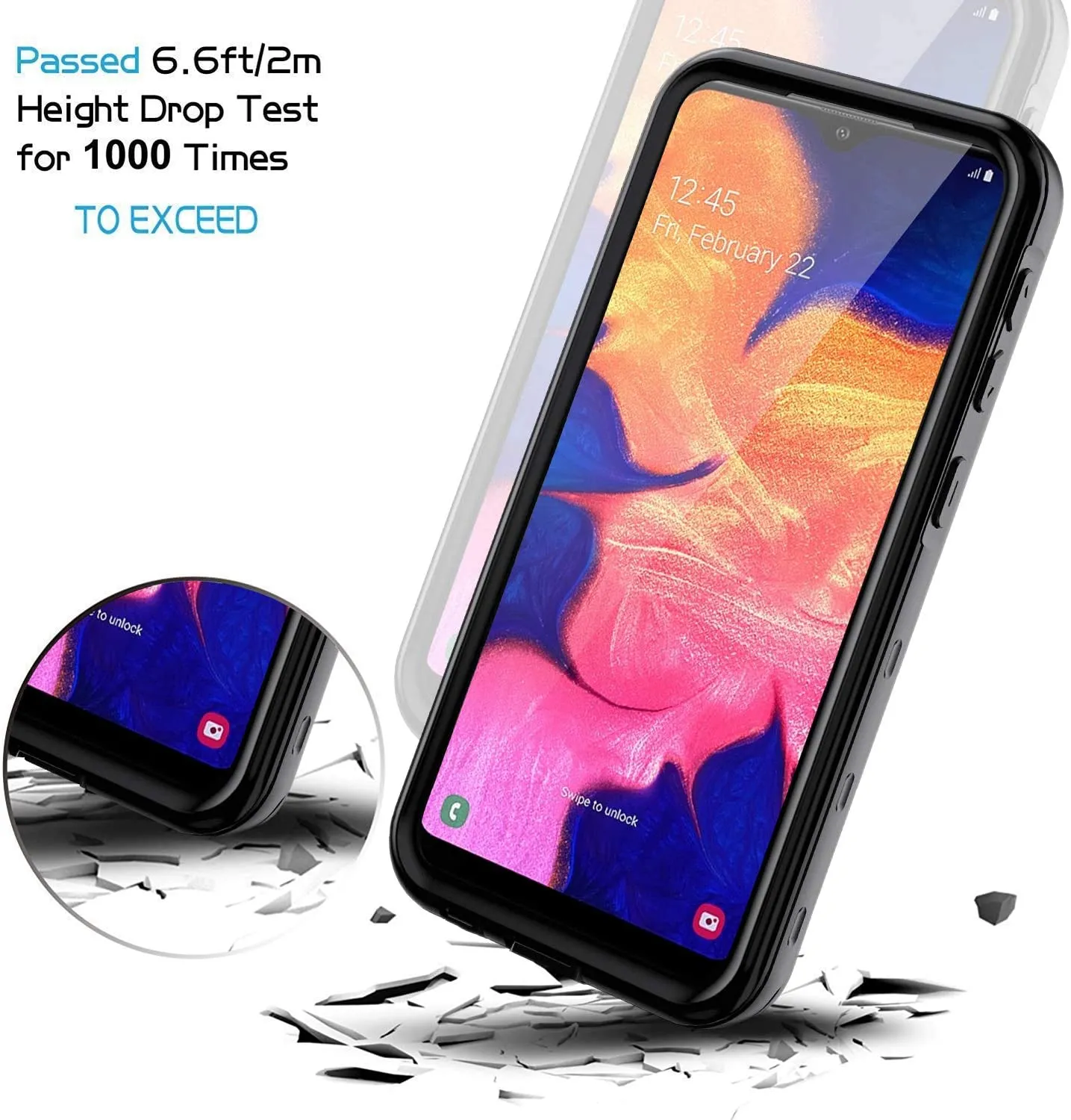 Samsung Galaxy A10E Case |  IP68 Waterproof Galaxy A10E Shockproof Case