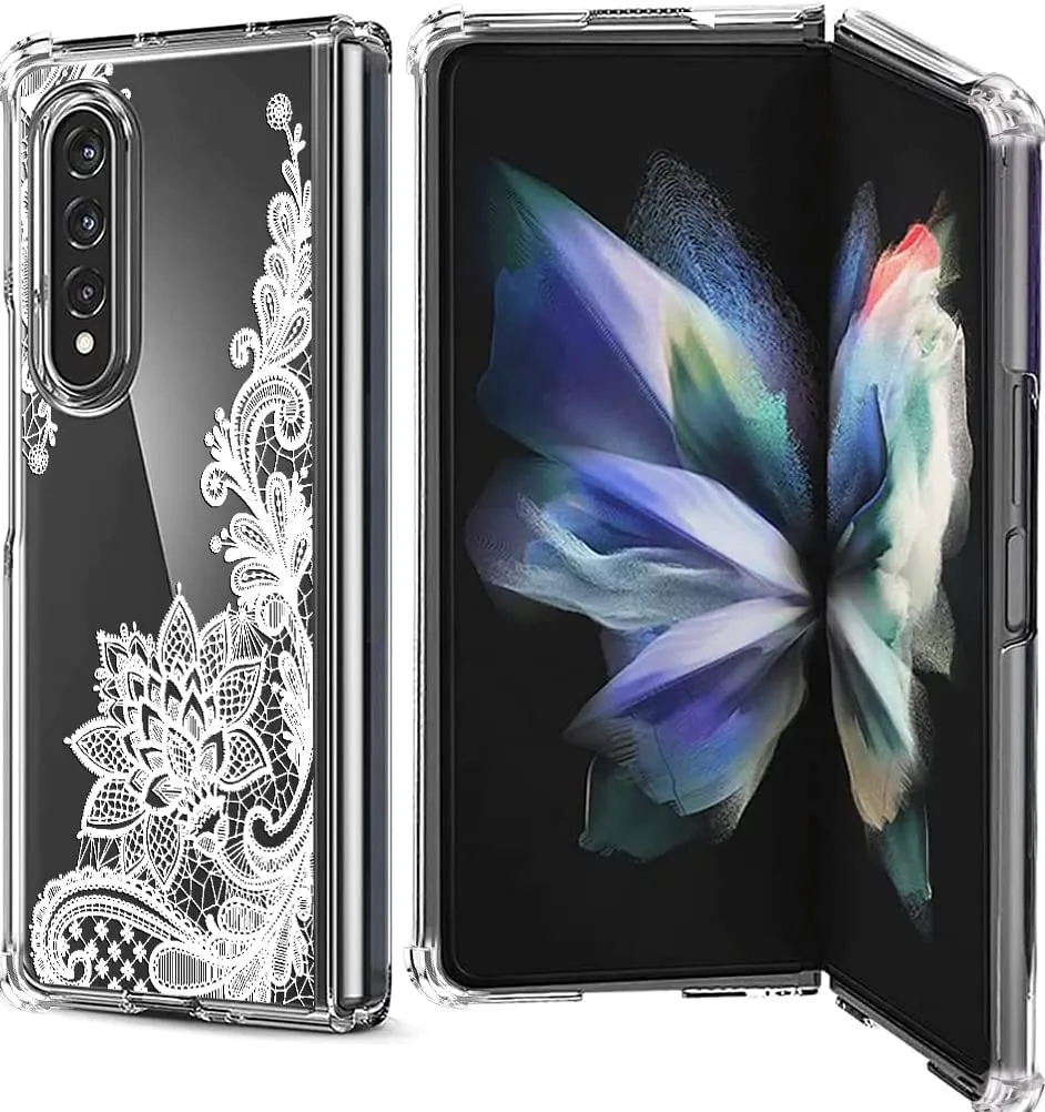 Samsung Galaxy Z Fold 4 Case, PC Bumper Protective Phone Case Cover Sun Flower