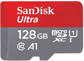 SanDisk 128GB Ultra Micro SD Card (SDXC) UHS-I A1 - 100MB/s Class 10