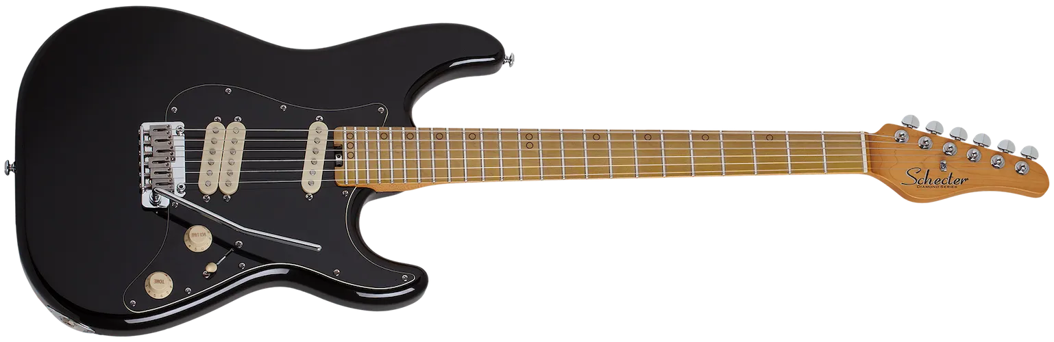 Schecter 4201 MV-6 Electric Guitar - Gloss Black