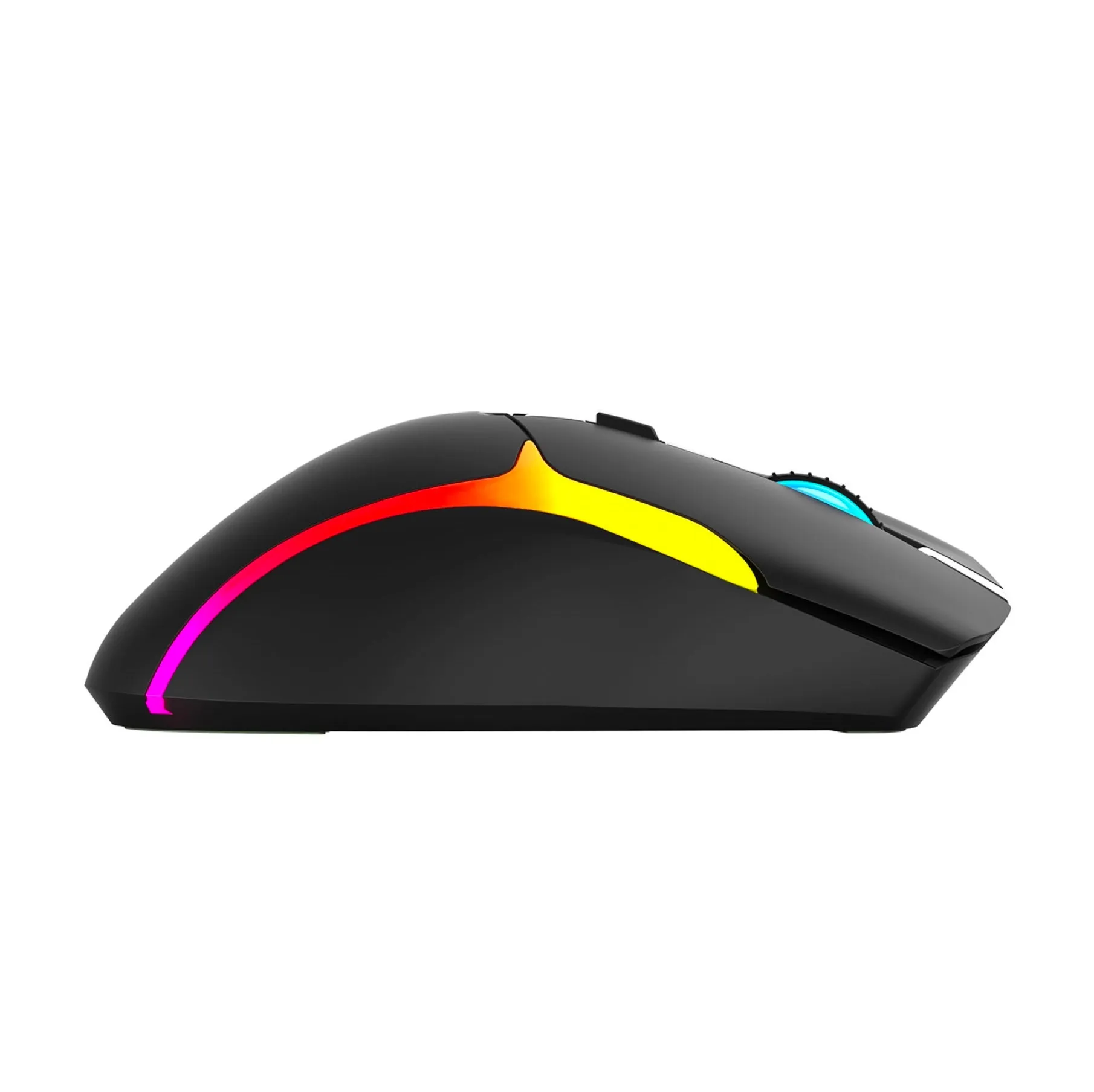 Scorpion M729W Wireless Gaming Mouse, Rechargeable, RGB with 7 Lighting Modes, 6 adjustable levels up to 4800 dpi, Gaming Grade Optical Sensor with 7 Buttons, Black - Marvo