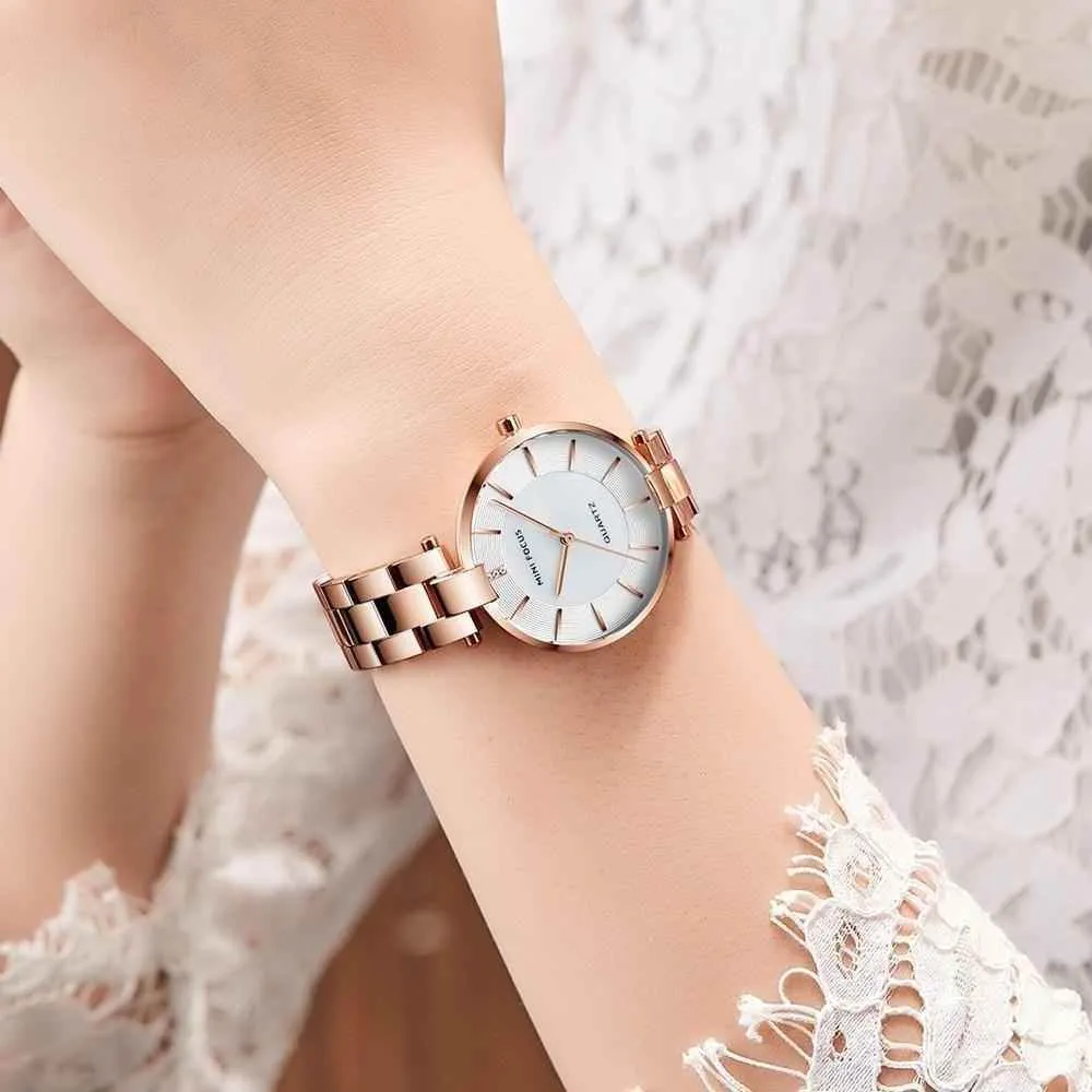 Simple Cheap Watches For Women Quartz Blue Wristwatches