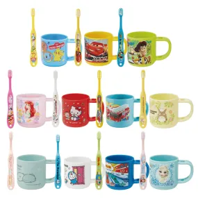 Skater Pokémon Toothbrush Mouthwash Cup Set Mouthwash Cup with Handle Toothbrush Holder Toothbrush Set Children Kids Teeth Cleaning Kindergarten Entrance Gift