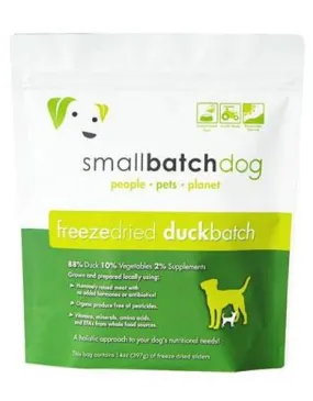 Small Batch Freeze Dried Duck Batch Sliders Dog Food (14oz)