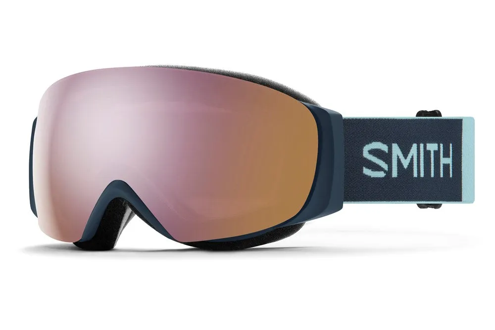 Smith I/O MAG S French Navy Polar  Goggles | ChromaPop Everyday Rose Gold Mirror / Chromapop Storm Rose Flash