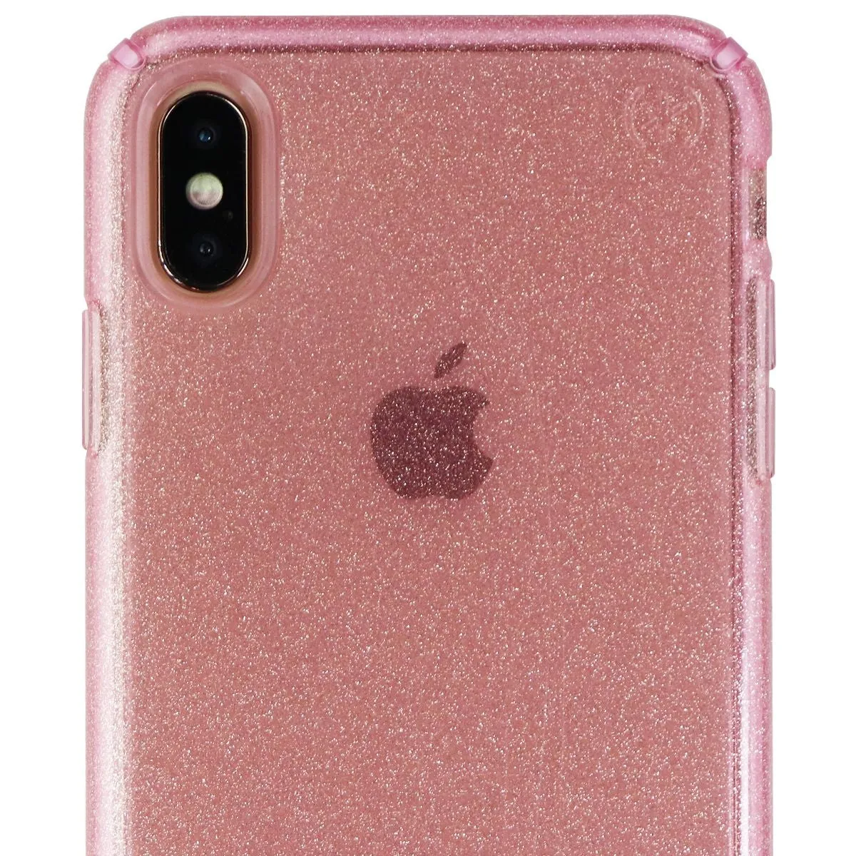 Speck Presidio Clear   Glitter Hybrid Case for Apple iPhone Xs Max - Bella Pink