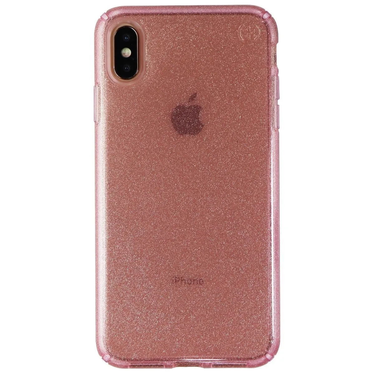 Speck Presidio Clear   Glitter Hybrid Case for Apple iPhone Xs Max - Bella Pink