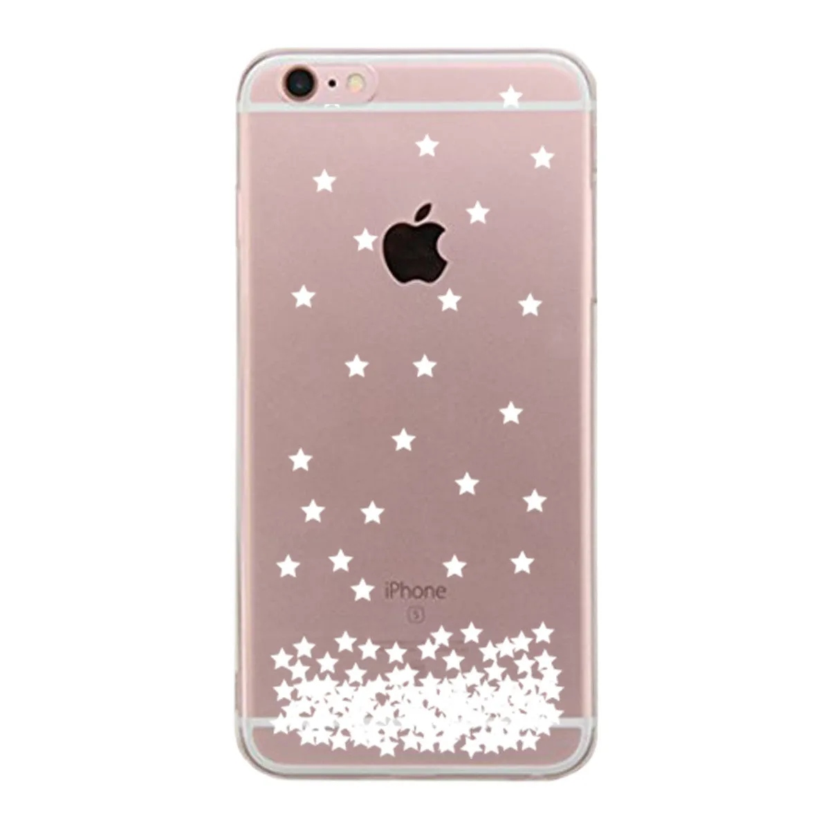 Stars Pattern Clear Phone Case