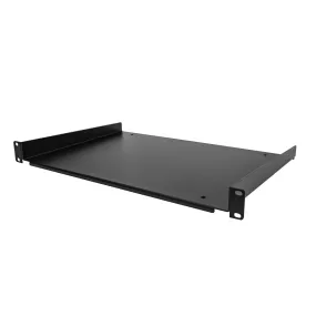 Startech.Com 1U Fixed Server Rack Mount Shelf, 12In Deep Steel Universal Cantilever Tray For 19" Av/Data/Network Equipme