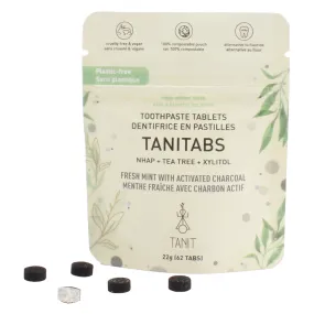 Tanitabs - Toothpaste, Fresh Mint w/Charcoal