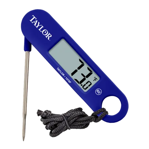 Taylor  1476FDA Thermometer, digital, folding probe, -40ø to 250øF (-40ø to 122øC) temperature r