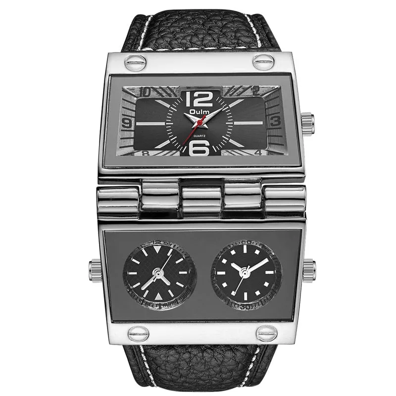 TEEK - Big Dial Mens Hinge Watch