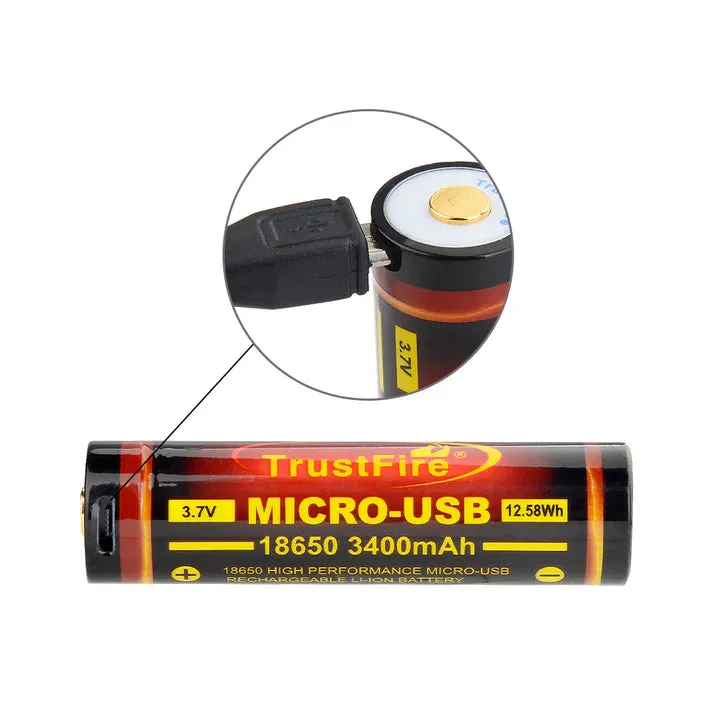 TF 18650 3400 USB Battery