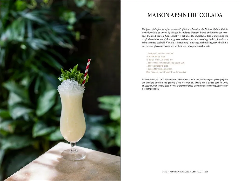 The Maison Premiere Almanac: Cocktails, Oysters, Absinthe, and Other Essential Nutrients for the Sensualist, Aesthete, and Flaneur