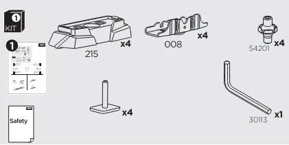 Thule Mounting Kit for Roof Fix Points - Marco Polo