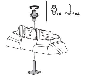 Thule Mounting Kit for Track System - VW Multivan & VW California T5 & T6 & T6.1