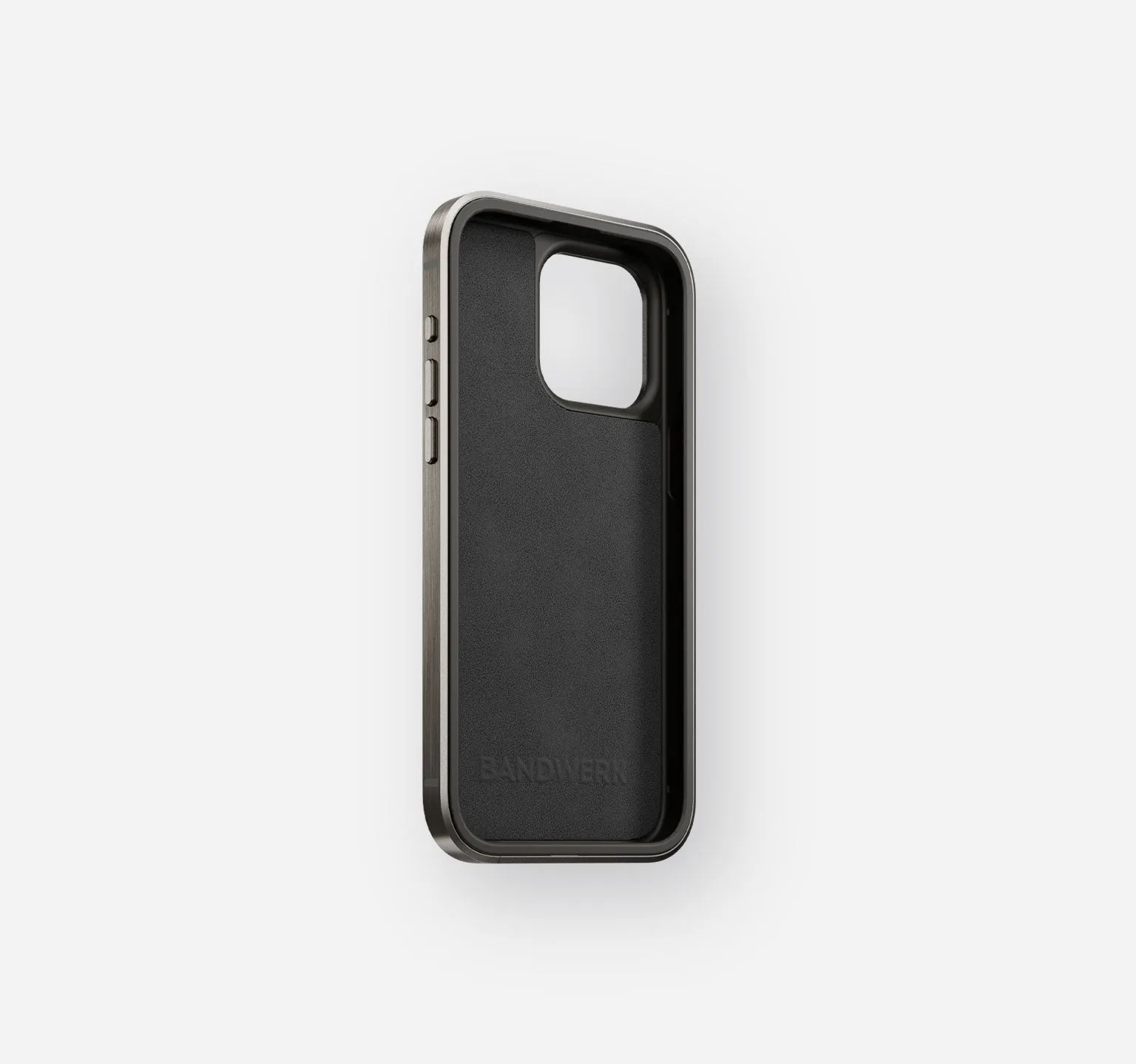 Titanium Leather Case | iPhone 15 Pro Max | Off White