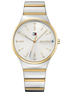 Tommy Hilfiger Kate Womens Watch - Bracelet - Two-Tone - Silver-Tone Dial - 30m