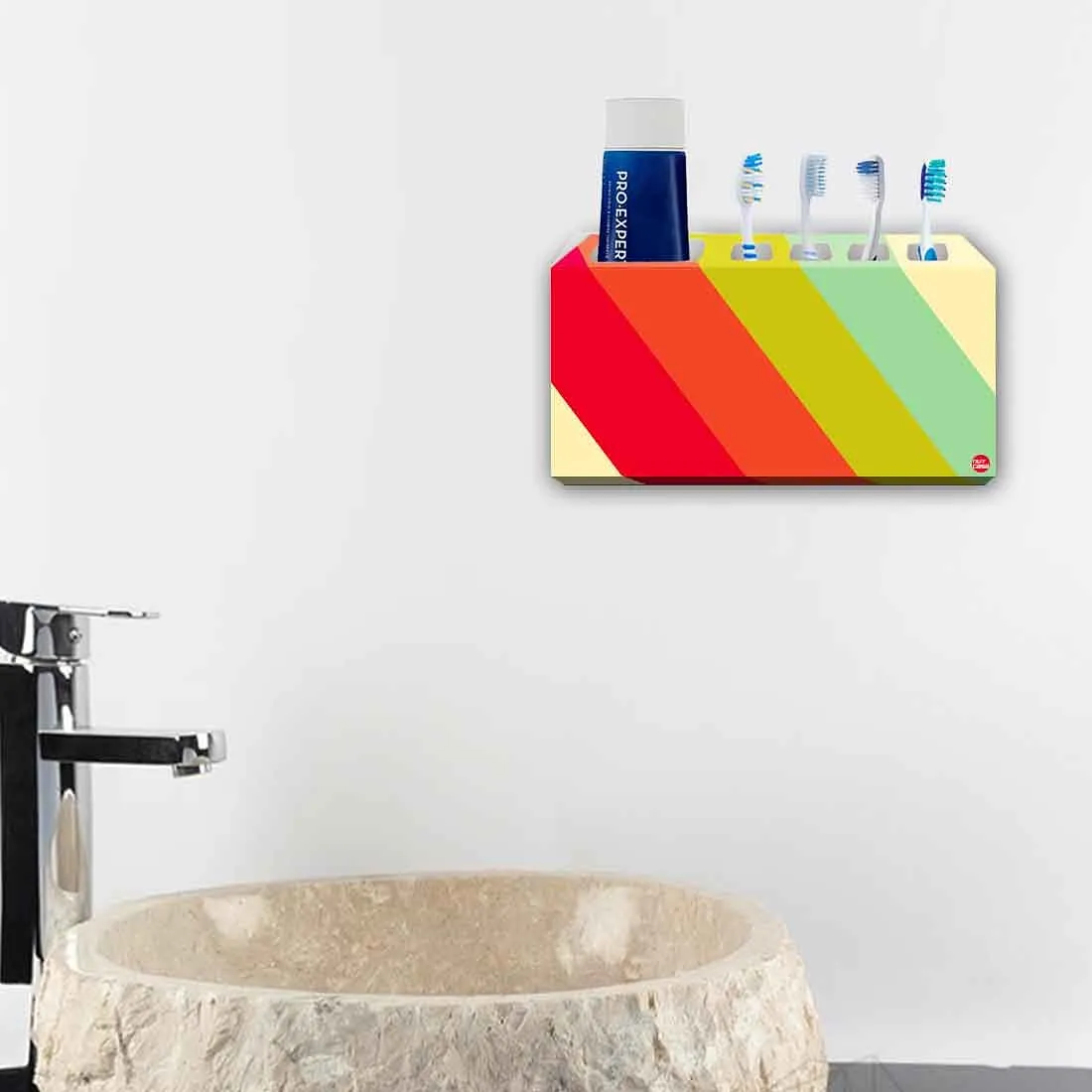 Toothbrush Holder Wall Mounted -Color Strips