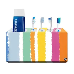 Toothbrush Holder Wall Mounted -Coloreful Stright Lines