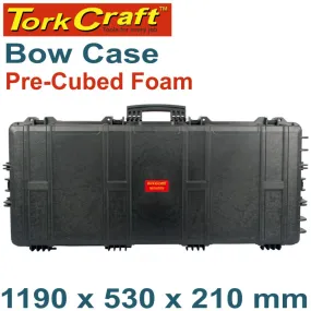 TORK CRAFT BOW CASE 1190X530X210MM WITH PRE-CUBED BREAKOUT FOAM PLC1690