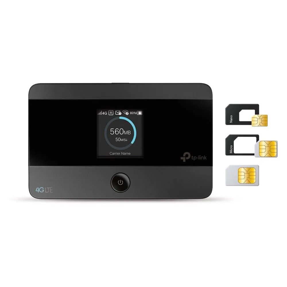 TP-Link M7350 4G Low-Cost Travel Wi-Fi, LTE-Advanced Mobile Wi-Fi Hotspot Share Dual Band Wi-Fi with Up to 10 Devices Long Lasting Battery Easy to Use