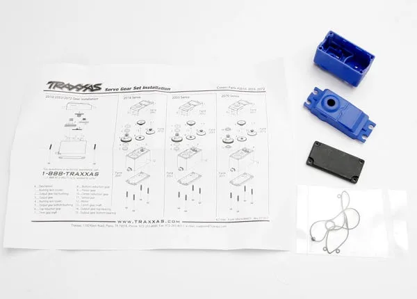 Traxxas 2074 Servo case/gaskets (for 2056 and 2075 waterproof servos) 0.05