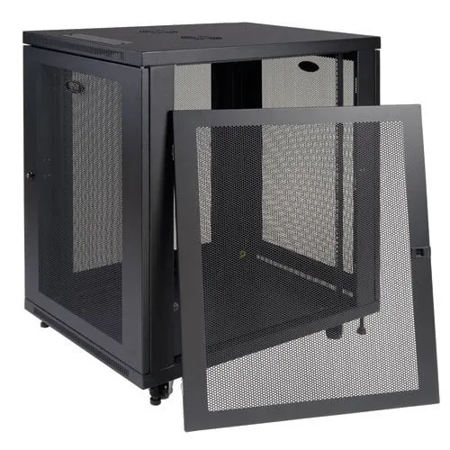 Tripp Lite 18U Rack Enclosure Server Cabinet 33" Deep W/ Doors & Sides - Rack Cabinet - Black - 18U - 19"