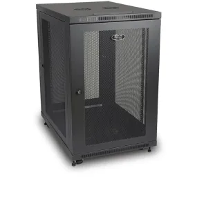 Tripp Lite 18U Rack Enclosure Server Cabinet 33" Deep W/ Doors & Sides - Rack Cabinet - Black - 18U - 19"