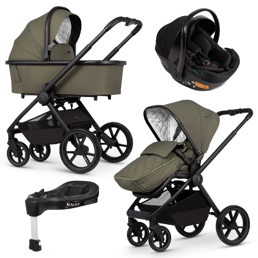 Venicci Tinum EDGE (Moss) 3-in-1 Travel System with ISOFIX Base