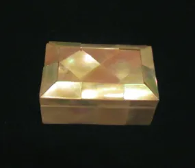 Vintage Mother Of Pearl Box Small Trinket Box 1930s Tiny Jewelry Box