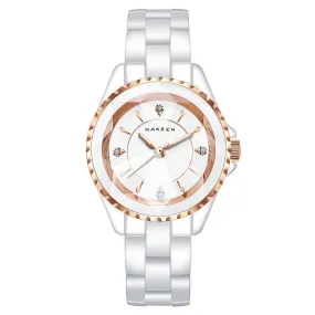 White Ceramic Strap Women's Watch