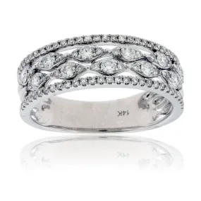 White Gold Diamond Fashion Ring