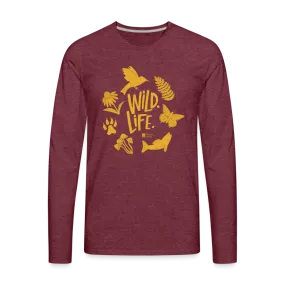 'wild. life.' men's long sleeve