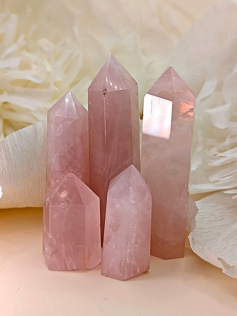 Witch's Way Rose Quartz Crystal Point