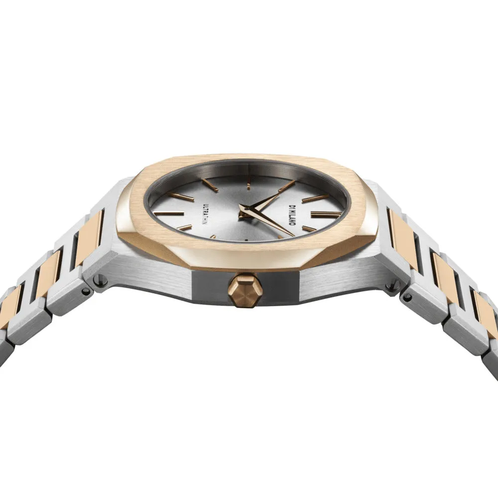 Women Ultra Thin Gold/Silver 30mm Watch