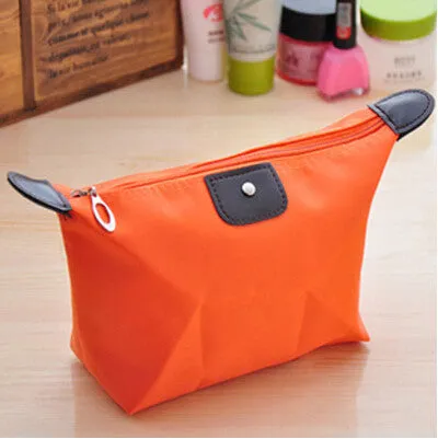 Women's cosmetic bag large capacity cosmetic case candy color nylon cosmetic box waterproof makeup case