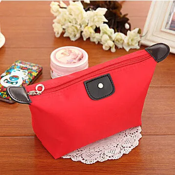 Women's cosmetic bag large capacity cosmetic case candy color nylon cosmetic box waterproof makeup case